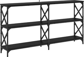 vidaXL Masă de consolă Stejar Negru 156 x 28 x 80,5 cm Lemn compozit