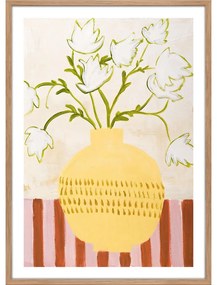 Tablou 52x72 cm Yellow Vase – Malerifabrikken