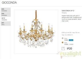 Candelabru design elegant GIOCONDA SP12 ORO 164960