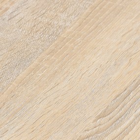 HOMCOM Set Masă de Bar Industrial + 4 taburete cu suport pentru picioare din lemn culoare Stejar Deschis Cadrul negru metalic | Aosom Romania