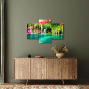 Tablou - Cascada, Lacurile Plitvice, Croația (90x60 cm)