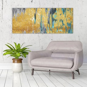 Tablou - Design auriu (120x50 cm)