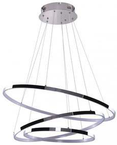 Lustra LED dimabila design modern Wheel 3 crom