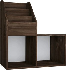vidaXL Raft reviste copii, stejar afumat, 71x30x78,5cm, lemn prelucrat