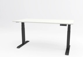 Birou reglabil pe inaltime TerrA8 PRO BLACK- 2 motoare, profil patrat, culoare Negru (Dimensiune blat: 137x67 cm, Culoare blat: Negru 25mm)