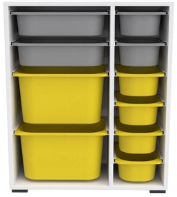 Organizator jucării Dremonka 10 (alb + Gri + galben). 1124247