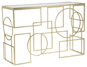 Masă consolă aurie 41x120 cm Marie – Mauro Ferretti