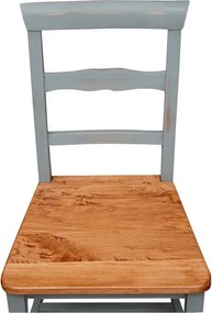 Scaun, L45 43 H92 cm, cu sezut din lemn masiv