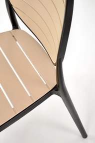 Scaun de grădină Karter (negru + natural). 1092586