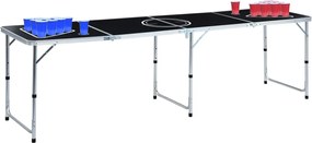 vidaXL Masă de joc ping pong și bere cu căni și bile, pliantă, 240 cm