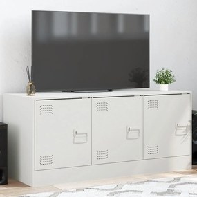 841648 vidaXL Comodă TV, alb, 99x39x44 cm, oțel