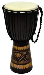 Tobă africană Djembe - 60 cm - pictată manual