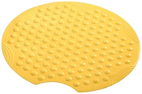 Covoras antiderapant pentru dus cu ventuze Tecno galben 55 cm