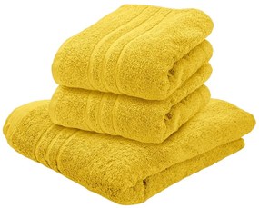 1x prosop de baie galben COMFORT + 2x prosop de maini galben COMFORT