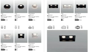 Rama Spot incastrabil tavan fals IP44 HYDE Black orientable round 40119