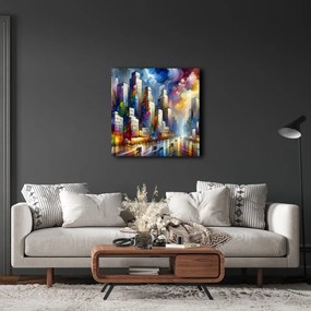 Tablou panoramă urbană abstractă