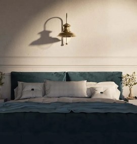 Aplica de perete stil nautic din alama si sticla Al Mare