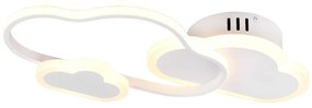 Corp de iluminat pentru copii alb 52x25 cm Cloudy – Trio