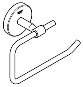 GROHE 40457001 - Suport pentru hârtie igienică BAUCOSMOPOLITAN, crom lucios
