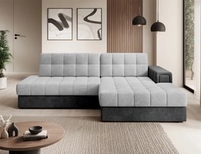 Coltar extensibil cu spatiu oentru depozitare, 240x150x82 cm, Blezalt R, Eltap (Culoare: Verde / Lukso 35)