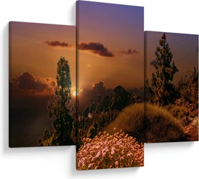 Tablou naturii cu apus de soare (90x60 cm)