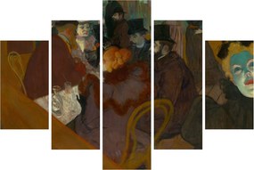 Tablou - Henri de Toulouse-Lautrec, At the Moulin Rouge, reproducere (150x105 cm)