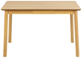 MAZZONI EXPORT ZARION Stejar natural - MASĂ DE BUCĂTĂRIE 120 cm DE LEMN FURNIR