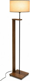 Lampadar AYD-3131, crem/nuc, lemn/material textil, 38x150 cm