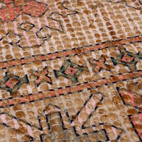 Covor roz/teracotă țesut manual din amestec de iută 80x150 cm Lana Jute – Flair Rugs