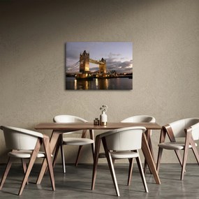 Tablou - Tower Bridge la noapte (70x50 cm)