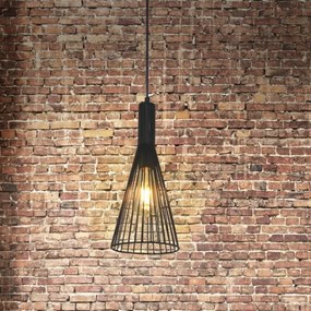 Lustră pe cablu TIANA 1xE27/20W/230V d. 15,5 cm negru