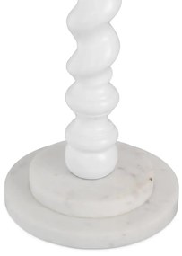 Lampa de masa LUX, Lemn, Tesatura, Alb, Massimo, 119673 HZ