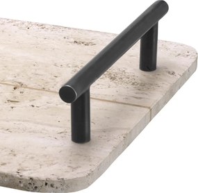 Tava, obiect decorativ design LUX Ugo travertin