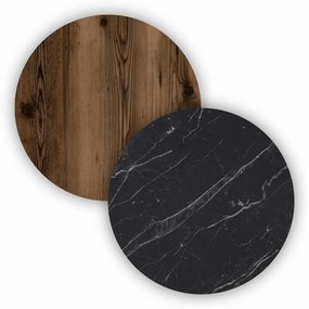 Dulap Elite Walnut and Black Marble