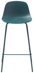 Scaun de bar în culoarea petrolului din plastic 92,5 cm Whitby – Unique Furniture