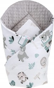ShopJK FAȘĂ ÎNFĂȘAT COPII CU DOUĂ FEȚE - MINKY SAFARI