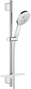 Set de dus, Grohe Rainshower SmartActive 130, cu para 3 tipuri de jet, furtun si bara 60cm, crom, 26546000