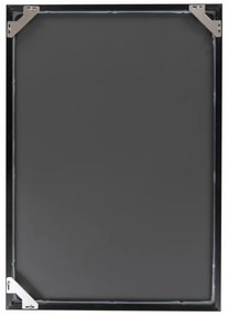 Oglinda dreptunghiulara cu rama din polistiren gri argintie/neagra Cliff, 68cm (L) x 48cm (L) x 1.6cm (H)