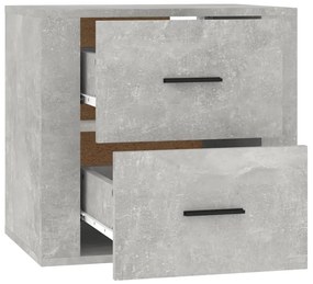 Noptiera de perete, gri beton, 50x36x47 cm 1, Gri beton
