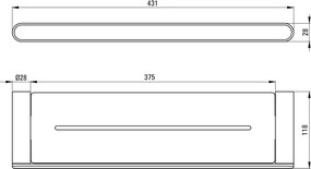 Round Raft, montare pe perete Finisaj: Crom ADR_0511