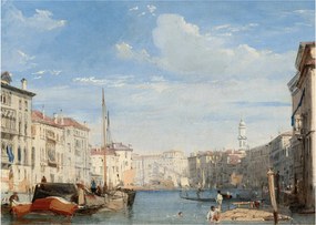 Tablou - Richard Parkes Bonington, The Grand Canal, reproducere (70x50 cm)