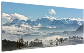 Tablou cu munții înzăpeziți (120x50 cm), în 40 de alte dimensiuni noi