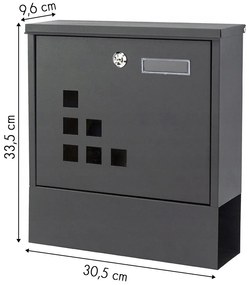 Acél postaláda