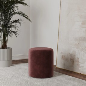 Taburet Tapitat Mali, Mov, Stofa, L 41 x l 41 x H 45 cm