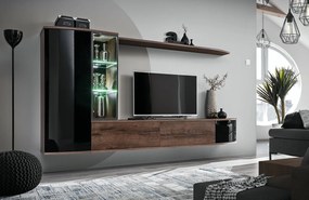 Mobilier living Derek 20 DMS DK (stejar monastyr + negru). 1024032