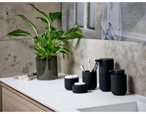 Borcan din gresie cu capac Zona UME, negru