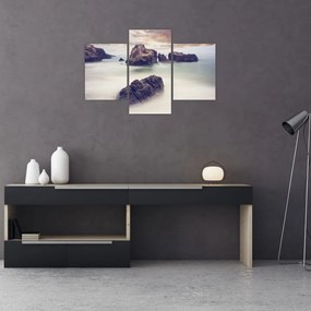 Tablou cu stânci în ceață (90x60 cm)