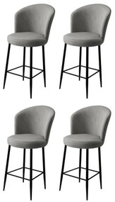Set de scaune de bar Alte Grey, 4 buc., 4 buc