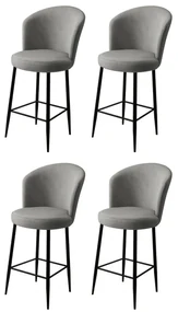 Set de scaune de bar Alte Grey, 4 buc.