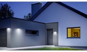 Aplică LED solară cu senzor Steinel 052652 XSolar LED/1,5W 2x2000mAh IP44 argintiu